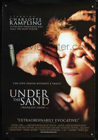 1p399 UNDER THE SAND DS one-sheet movie poster '00 Charlotte Rampling, Sous le sable