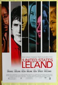 1p402 UNITED STATES OF LELAND one-sheet movie poster '03 Don Cheadle