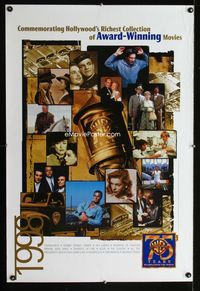 1p410 WARNER BROS. AWARD WINNING MOVIES video one-sheet poster '98 Warner Bros classics, Casablanca!
