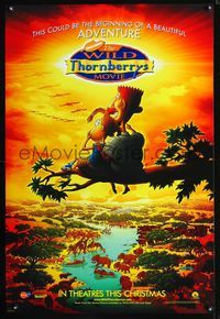 1p420 WILD THORNBERRYS MOVIE DS advance 1sheet '02 Lacey Chabert, Tom Kane, Tim Curry, Nickelodeon!