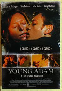 1p433 YOUNG ADAM one-sheet movie poster '03 Ewan McGregor, Tilda Swinton