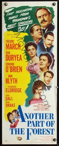 1q031 ANOTHER PART OF THE FOREST insert '48 Fredric March, Ann Blyth, from Lillian Hellman's play!