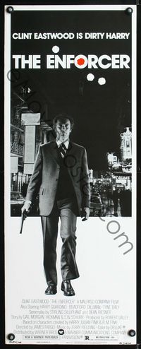 1q173 ENFORCER insert movie poster '76 photo of Clint Eastwood is Dirty Harry by Bill Gold!