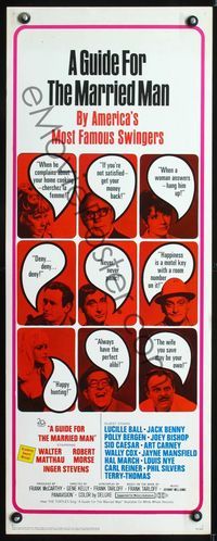 1q277 GUIDE FOR THE MARRIED MAN insert movie poster '67 written by America's most famous swingers!