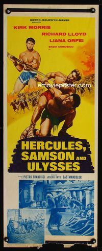 1q301 HERCULES, SAMSON, & ULYSSES insert '65 great artwork of the world's three mightiest men!