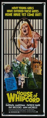 1q324 HOUSE OF WHIPCORD insert '74 sexy art of many young girls who go in, but never come out!