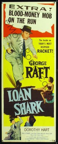 1q410 LOAN SHARK insert '52 George Raft, Dorothy Hart, the inside on today's most despised racket!