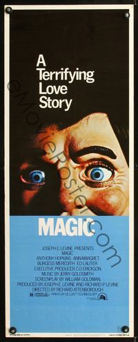 1q424 MAGIC insert '78 Richard Attenborough, ventriloquist Anthony Hopkins, creepy dummy image!