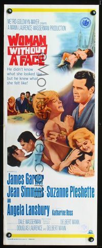 1q440 MISTER BUDDWING insert movie poster '66 James Garner, Jean Simmons, Woman Without A Face!