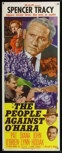 1q475 PEOPLE AGAINST O'HARA insert '51 Spencer Tracy against sinister forces that prey on youth!