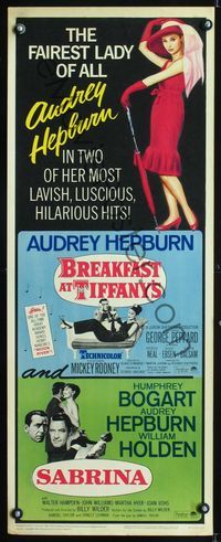 1q518 SABRINA /BREAKFAST AT TIFFANY'S insert '65 Audrey Hepburn is the fairest lady of them all!