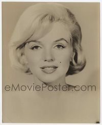 1r066 MARILYN MONROE 7.25x9 movie still '50s most incredible slight smile head & shoulders close up!