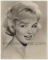 1r067 MARILYN MONROE 7.25x9 '50s most incredible slightly turned smiling head & shoulders close up!