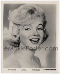 1r082 MARILYN 8x10 still '63 great super close up head & shoulders shot of sexy smiling Monroe!