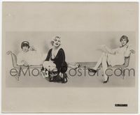 1r114 SOME LIKE IT HOT special artwork 8x10 '59 sexy Monroe kneeling w/ukulele in front of co-stars!