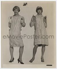 1r121 SOME LIKE IT HOT special artwork 8x10 '59 Tony Curtis & Jack Lemmon standing in full drag!