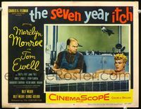 1r024 SEVEN YEAR ITCH LC #6 '55 Billy Wilder, naked Marilyn Monroe in bath tub with stuck foot!