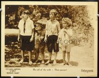 1r004 SUNDAY CALM lobby card '23 great line-up of four Our Gang kids with young small Joe Cobb!