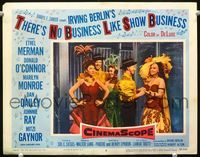 1r051 THERE'S NO BUSINESS LIKE SHOW BUSINESS LC #8 '54 Marilyn Monroe with cast in Mexican number!