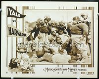 1r008 YALE VS HARVARD lobby card '27 great image of Our Gang kids at football game all suited up!