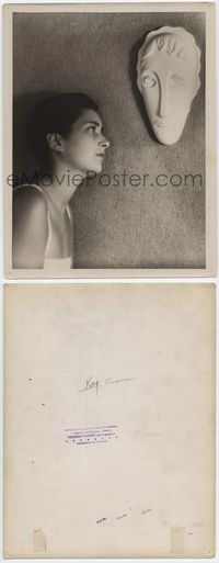 1t076 KAY FRANCIS deluxe 11x14 '30 profile portrait with little make-up & short hair by Otto Dyar!