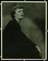 1t093 MARGALO GILLMORE 11x14 still '30s close up pensive sitting portrait by photographer Hal Phyfe!