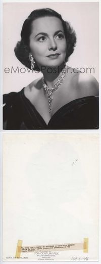 1t101 MY COUSIN RACHEL 10.25x13.5 still '53 close portrait of Olivia de Havilland by Frank Powolny!