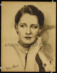 1t104 NORMA SHEARER deluxe 11x14 movie still '20s great close pensive head and shoulders portrait!
