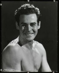 1t112 ROBERT RYAN deluxe 11x14 movie still '40s great close up barechested smiling portrait!