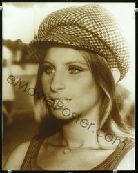 1t137 WHAT'S UP DOC deluxe 11x14 still '72 great close sexy portrait of Barbra Streisand in mod hat!
