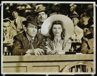 1t139 WOMAN OF THE YEAR deluxe 10x13 '42 Spencer Tracy & Katharine Hepburn c/u at baseball game!