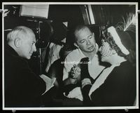 1t124 SUNSET BLVD deluxe candid 11x14 '50 Gloria Swanson, Cecil B. DeMille & Billy Wilder on set!