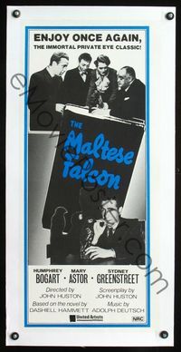 1u025 MALTESE FALCON Aust daybill R80s Humphrey Bogart, Peter Lorre, directed by John Huston!