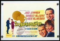 1u181 APARTMENT linen Belgian '60 Billy Wilder, different art of Jack Lemmon & Shirley MacLaine!