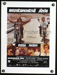 1u243 EASY RIDER linen Czech R90s different image of Peter Fonda & Dennis Hopper on motorcycles!