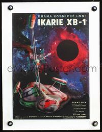 1u255 VOYAGE TO THE END OF THE UNIVERSE linen Czech '64 Ikarie XB 1, cool sci-fi art by Rotrekl!