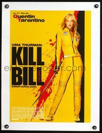 1u092 KILL BILL: VOL. 1 linen French 15x21 '03 Quentin Tarantino, full-length Uma Thurman w/katana!
