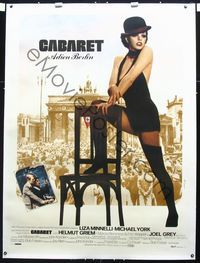 1v062 CABARET linen French one-panel '72 singer & dancer Liza Minnelli in Nazi Germany, Bob Fosse
