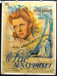 1v069 IMMENSEE linen French one-panel poster '43 art of pretty Kristina Soderbaum by Poissonnie!