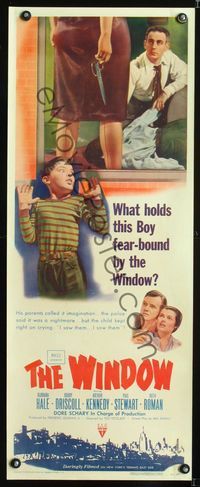 1v208 WINDOW insert '49 imagination was not what held Bobby Driscoll fear-bound by the window!