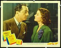 1w066 ANOTHER THIN MAN lobby card '39 wonderful close up of William Powell & beautiful Myrna Loy!