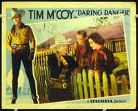 1w113 DARING DANGER movie lobby card '32 cool Tim McCoy
