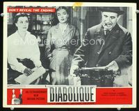 1w121 DIABOLIQUE LC '55 Simone Signoret, Vera Clouzot, Henri-Georges Clouzot's Les Diaboliques!