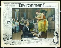 1w136 ENVIRONMENT lobby card '22 sexy Alice Lake in feathered dress sitting on piano and singing!