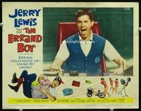 1w137 ERRAND BOY movie lobby card #2 '62 close up of wackiest Hollywood mogul Jerry Lewis at desk!