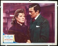 1w360 THAT FORSYTE WOMAN lobby card #6 '49 great 2-shot close up of Greer Garson & Walter Pidgeon!