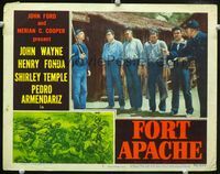 1w149 FORT APACHE LC #5 '48 John Ford, Victor McLaglen & other drunken men put in guardhouse!