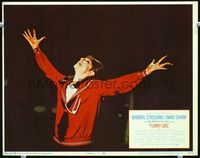 1w155 FUNNY GIRL lobby card #1 '69 wonderful close up of Barbra Streisand singing her heart out!