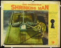 1w195 INCREDIBLE SHRINKING MAN LC #8 '57 Grant Williams baits giant mouse trap holding giant nail!