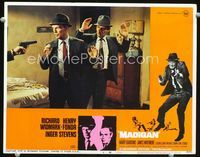 1w228 MADIGAN movie lobby card #4 '68 Richard Widmark & Harry Guardino make a big mistake!